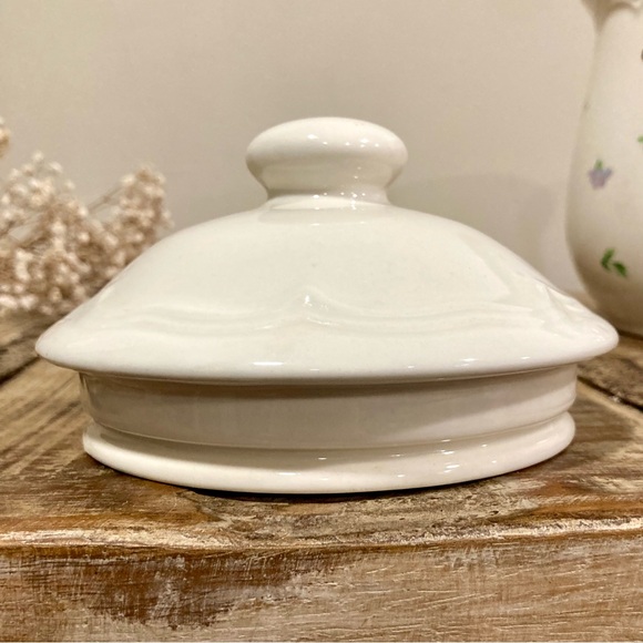 9” Tall Vintage Ceramic Canister Floral Kitchen Storage Cottagecore Flowers - Picture 5 of 15